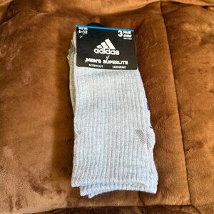 3 pairs adidas crew socks